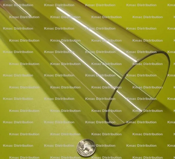4.00" OD x 3.75" ID x .125" Wall Clear Polycarbonate Tube KM-6831