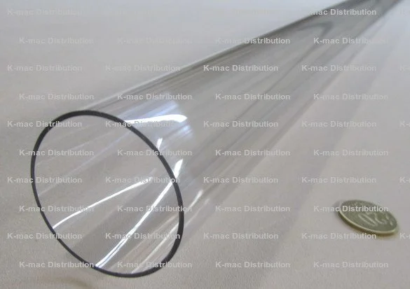 2.00" OD x 1.875" ID x .062" Wall Clear Polycarbonate Tube KM-2174