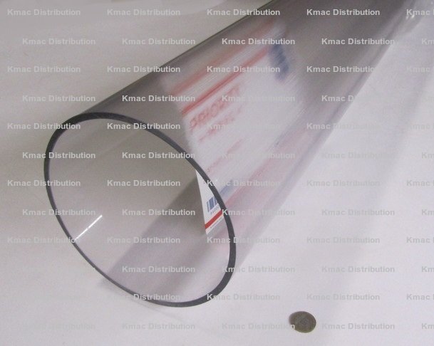 7.50" OD x 7.00" ID x .250" Wall x 96” Length Clear Polycarbonate Tube KM-8064Z