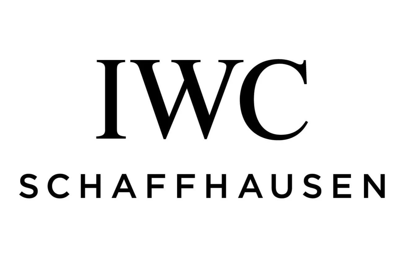 Logo noir avec les lettres 'IWC' et le mot 'Schaffhausen' en dessous.