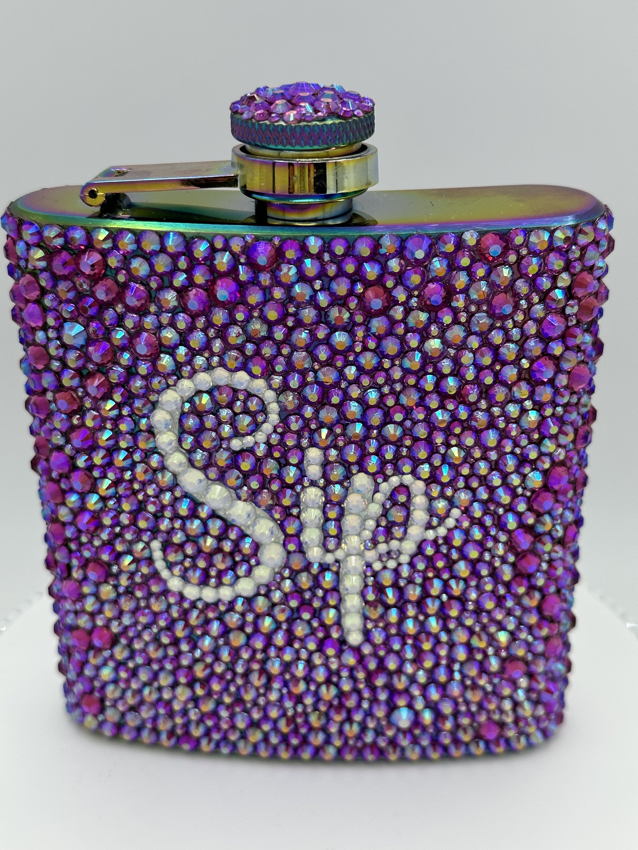 Fuchsia AB Stainless Steel Flask 6 oz