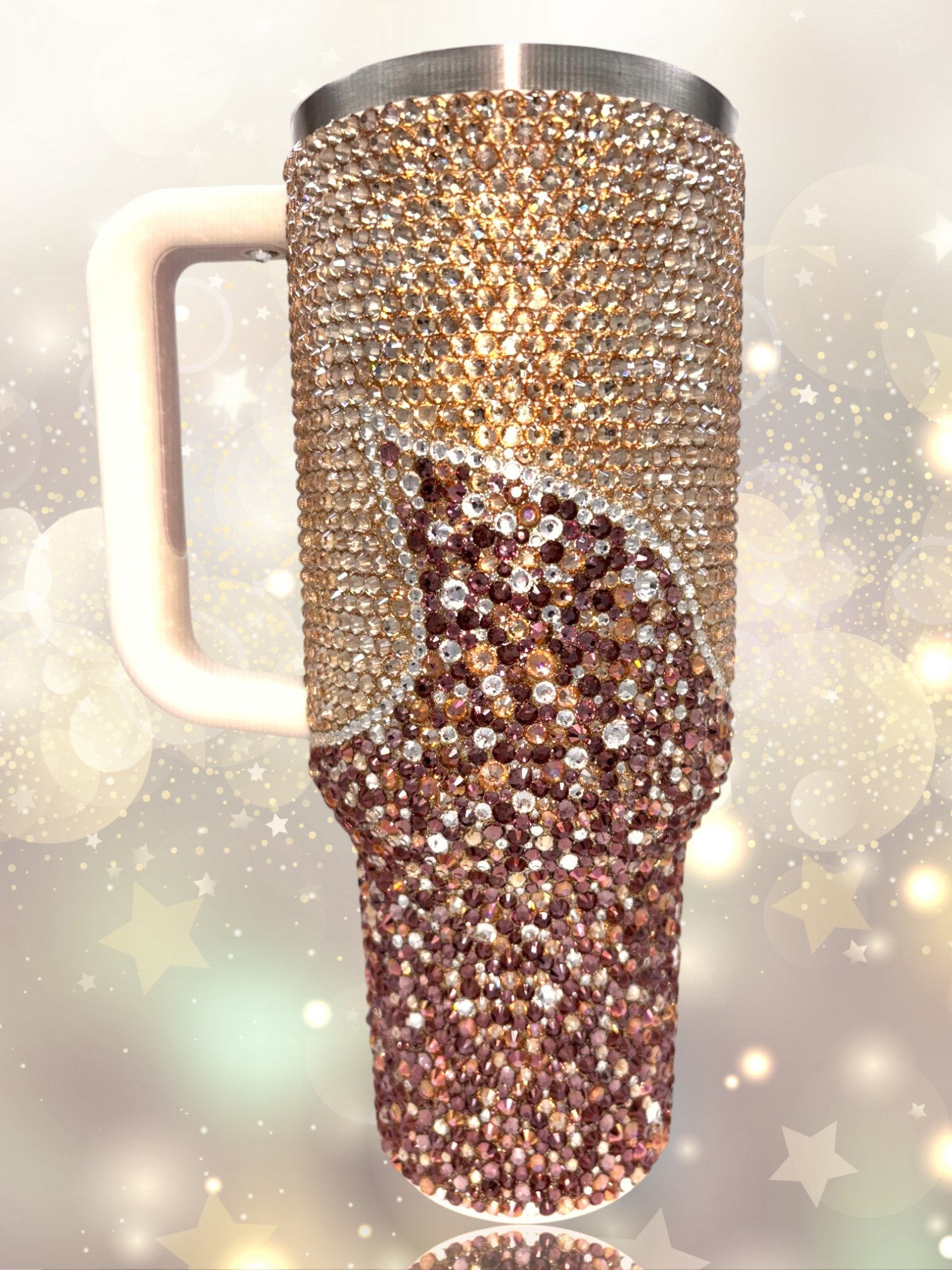 Glamour Hydration – 40oz Gold & Mixed Color Stanley Stainless Steel Tumbler