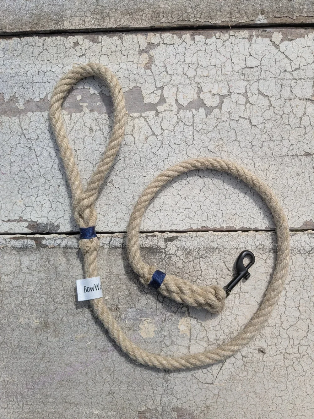 Hemp Lead - Blue Detail