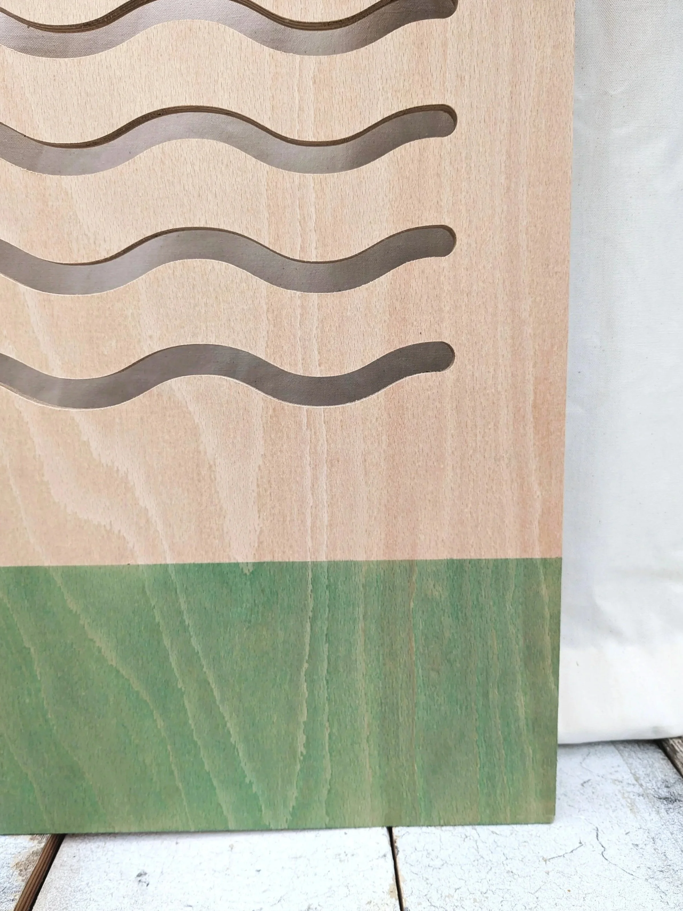 Luxury dog crate with soft interior colours