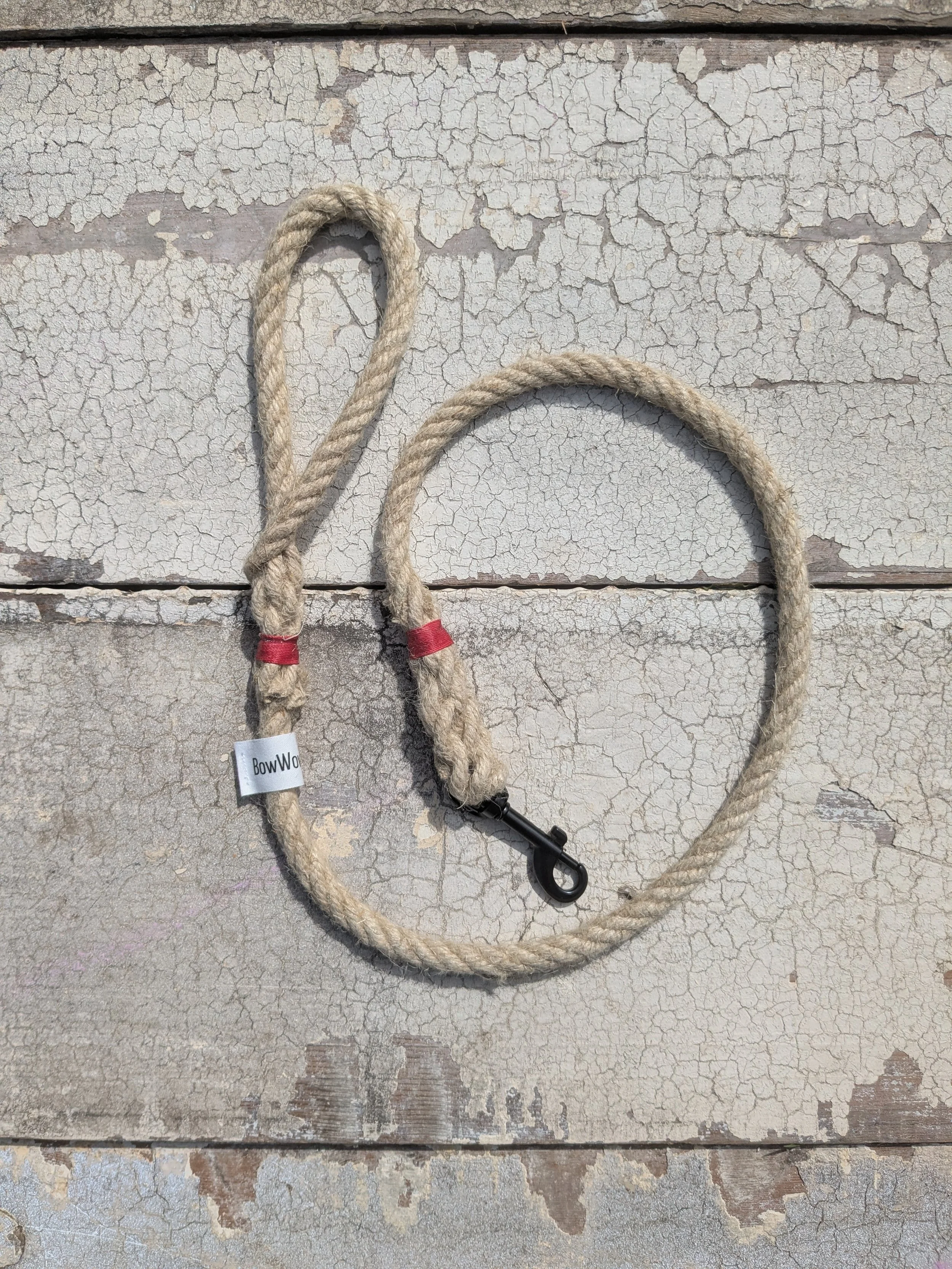 Hemp Lead - Red Detail