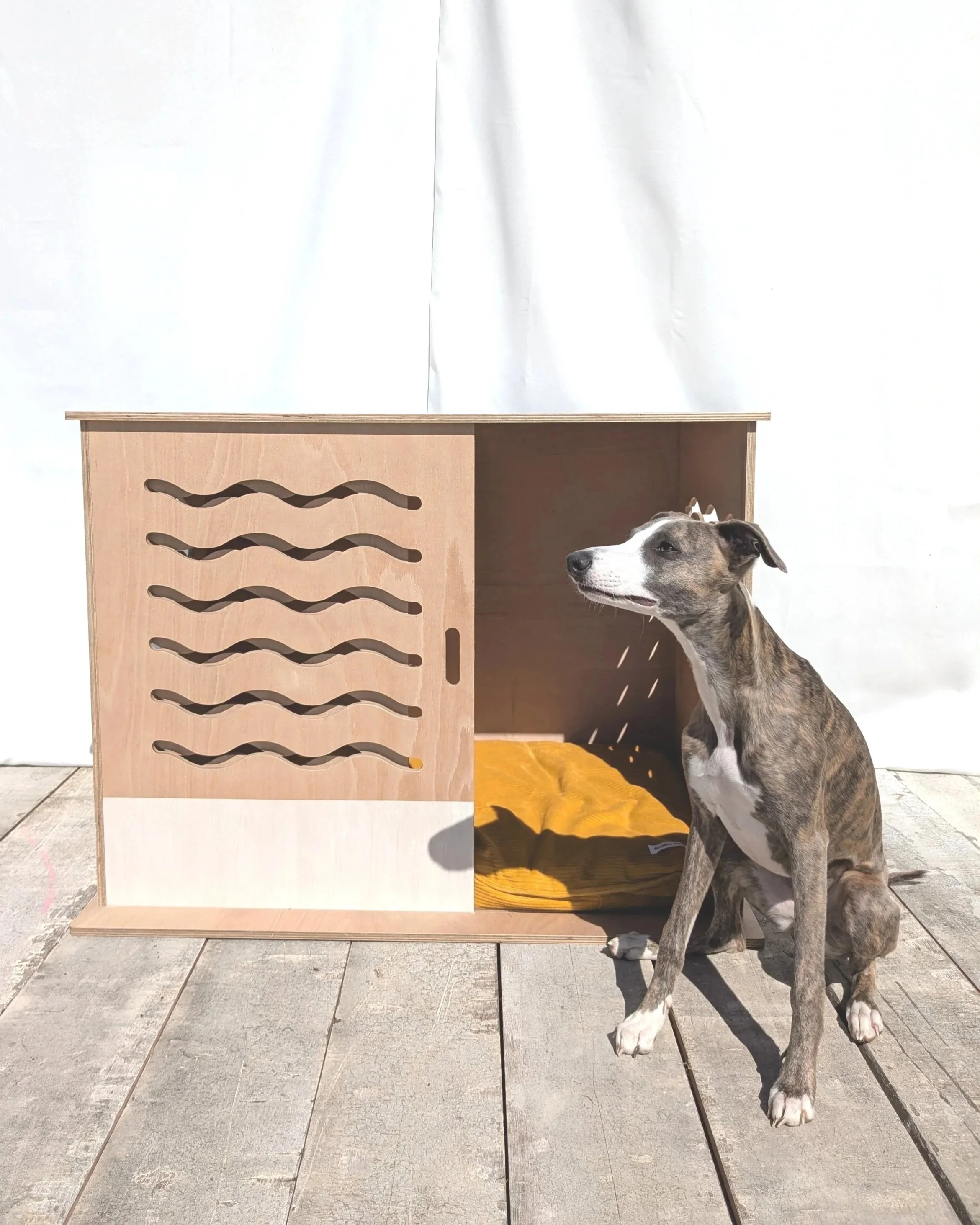 The Original Dog Crate | Designer Handmade Wooden Dog Crate