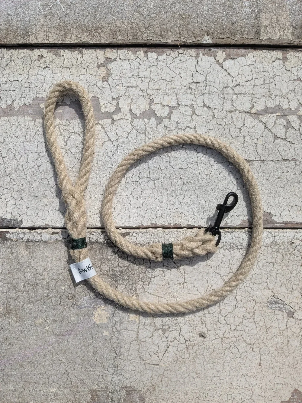 Hemp Lead - Green Detail