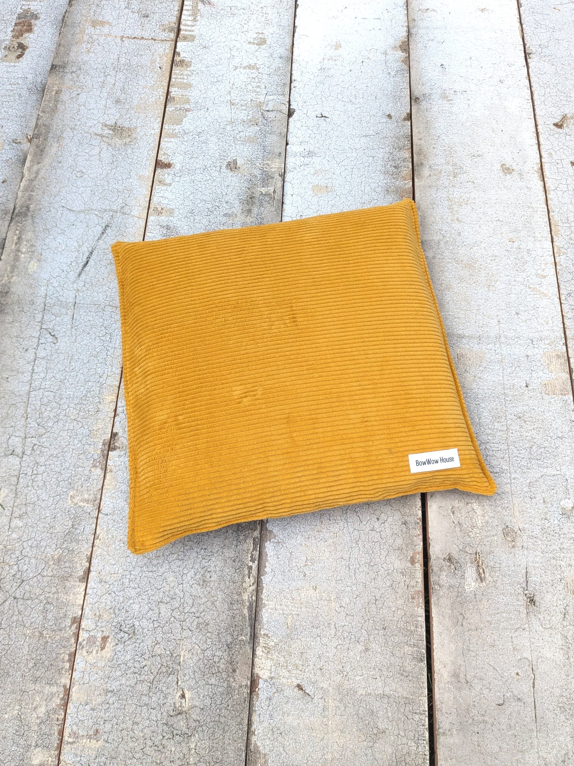 Cat Cushion | Natural Cotton Corduroy & Wool Cat Bed Cushion