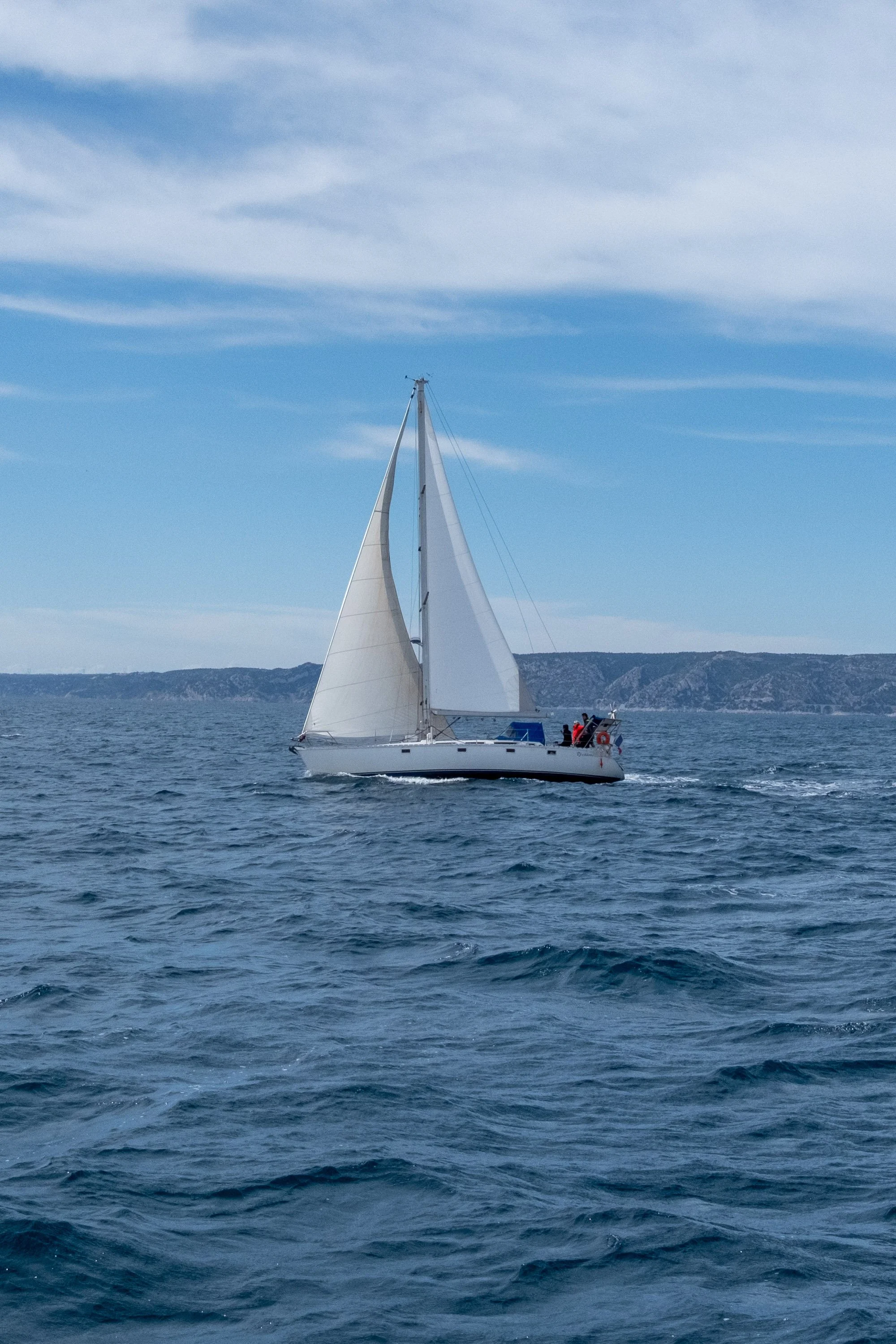 Sailboat in Marseille, France