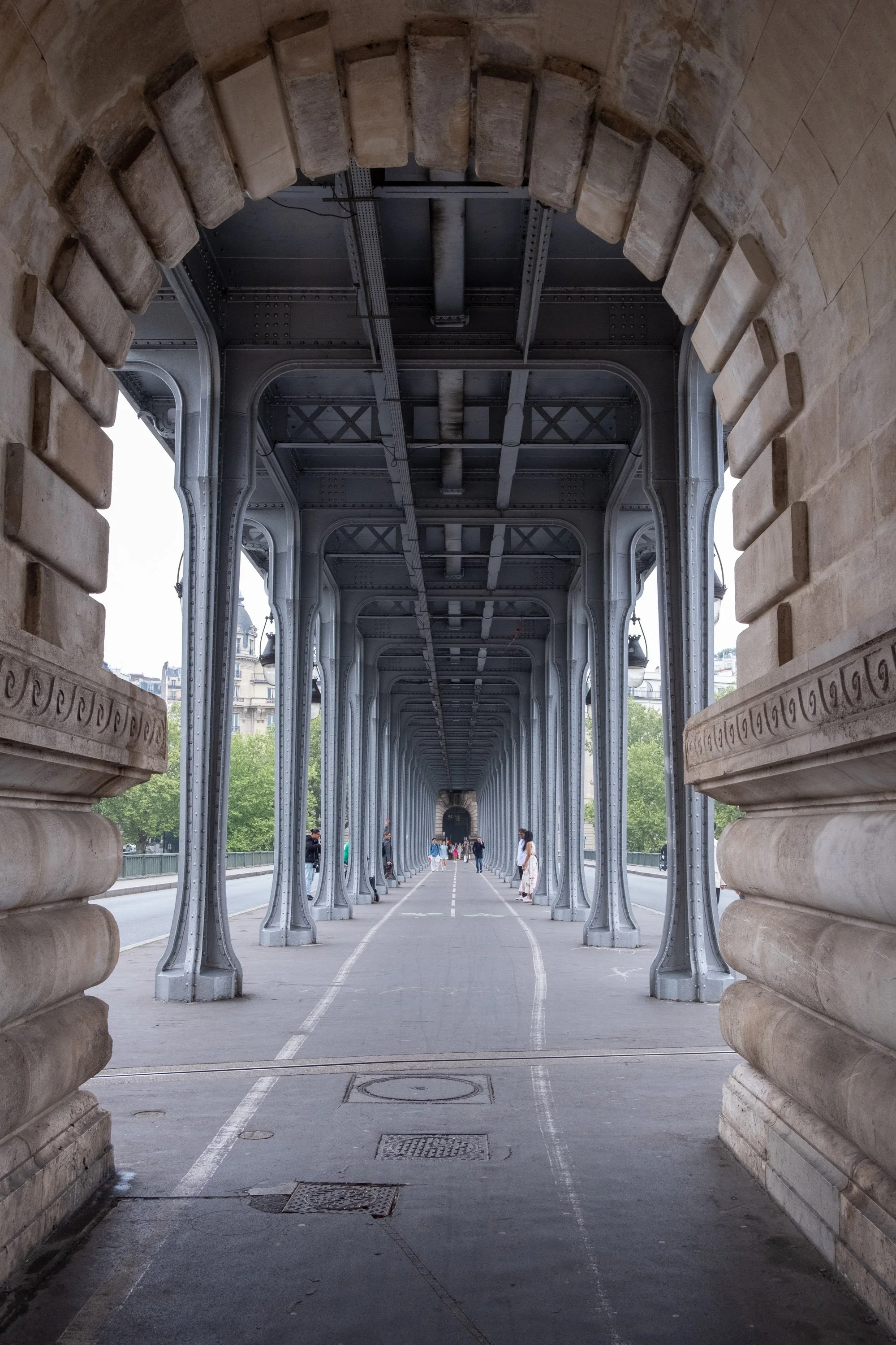Under the arches in Paris - pont de Bir Hakeim