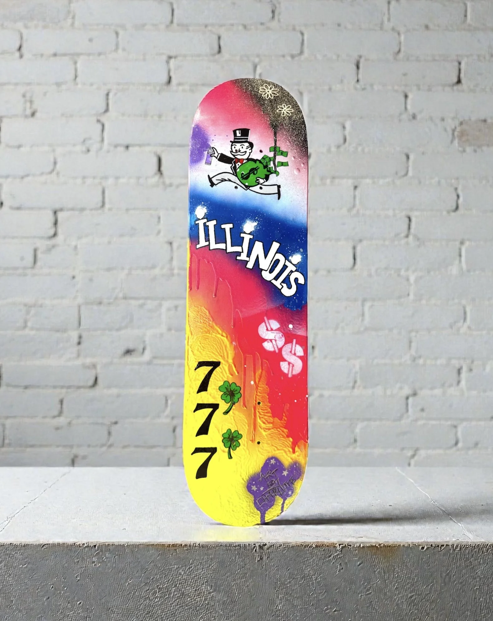 Graffiti Skateboard Art Deck