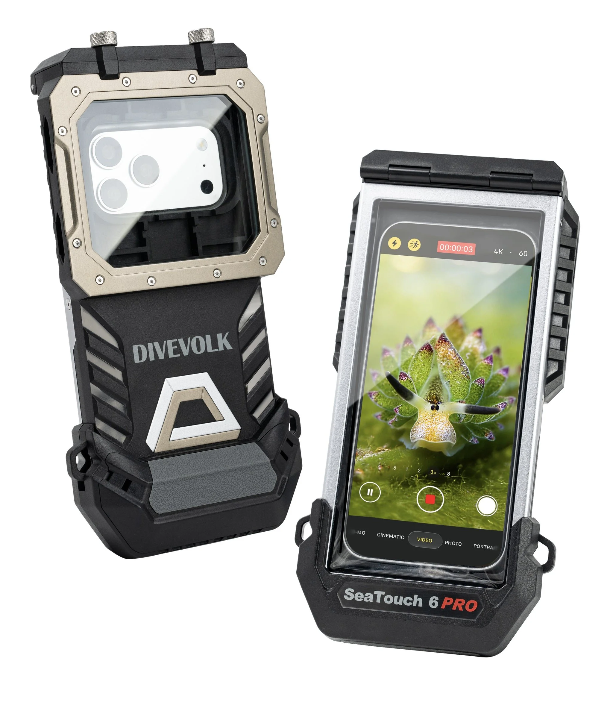 Divevolk SeaTouch 6 Pro underwater smartphone housing compatible with iPhone 18