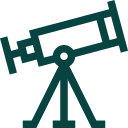 Sternbild durch Teleskop betrachtet