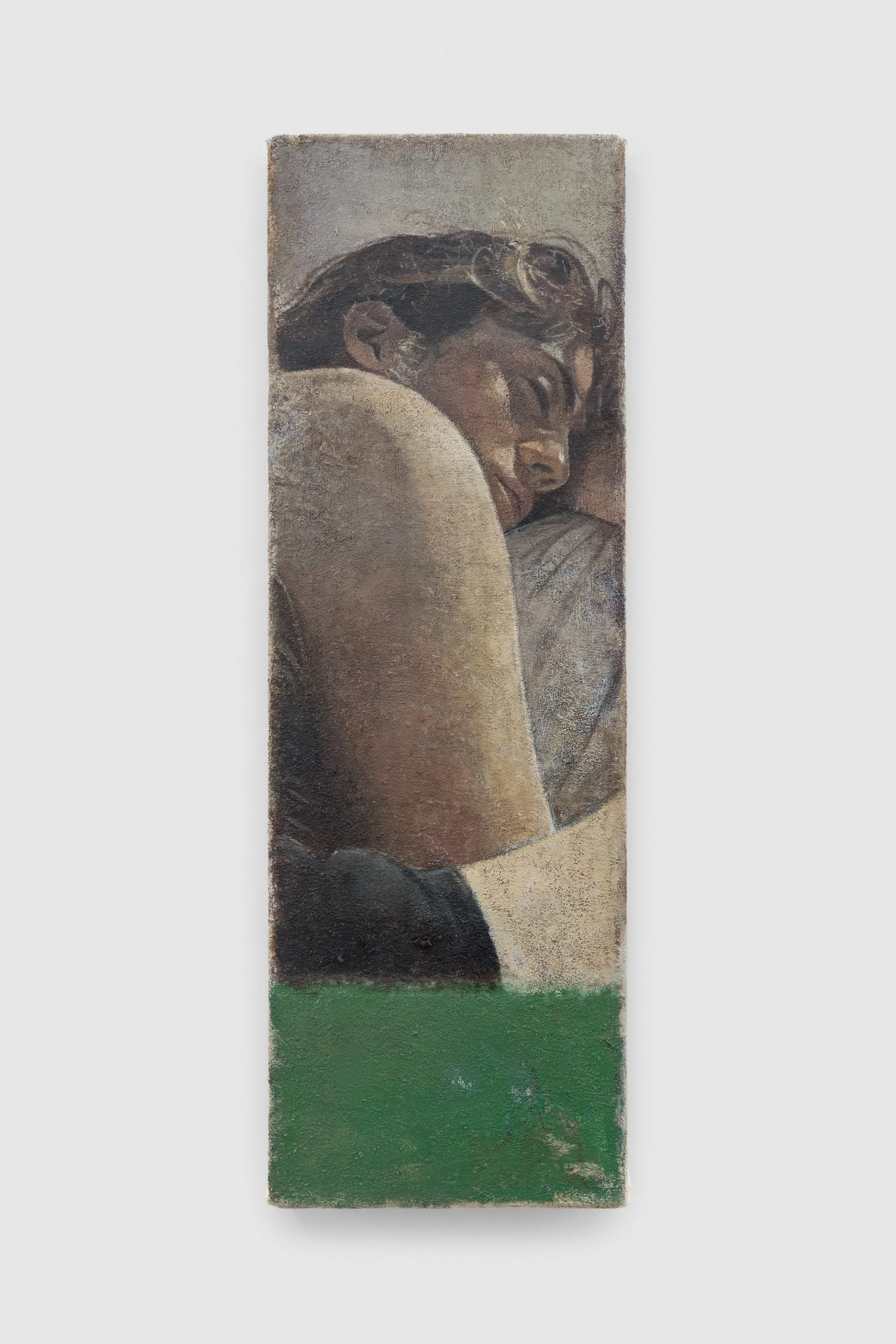 Image of a portrait of a sleeping woman ln oil paint