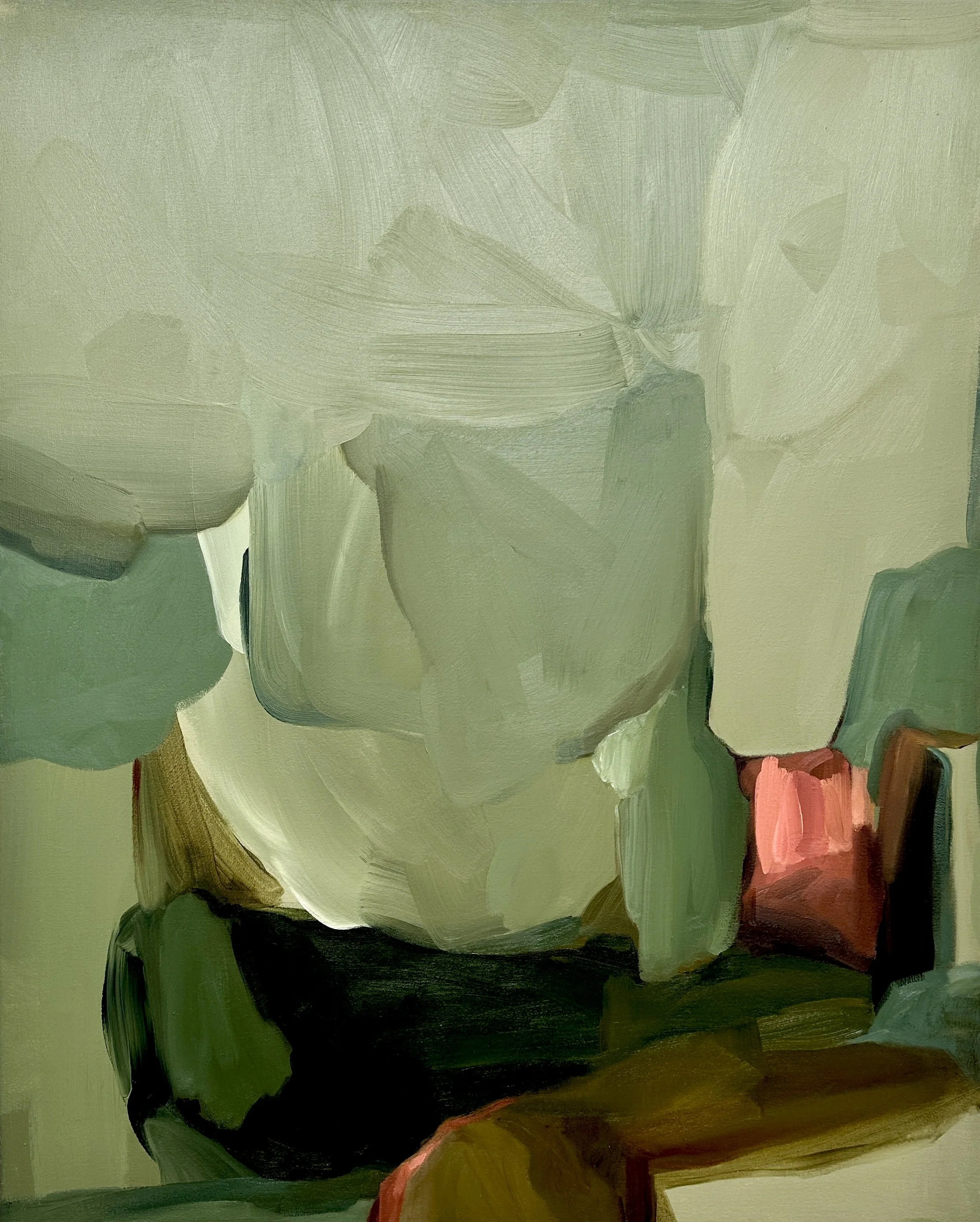 Forecast 2025 Mixed media on canvas 40cm x 30cm  Presented in a walnut tray frame