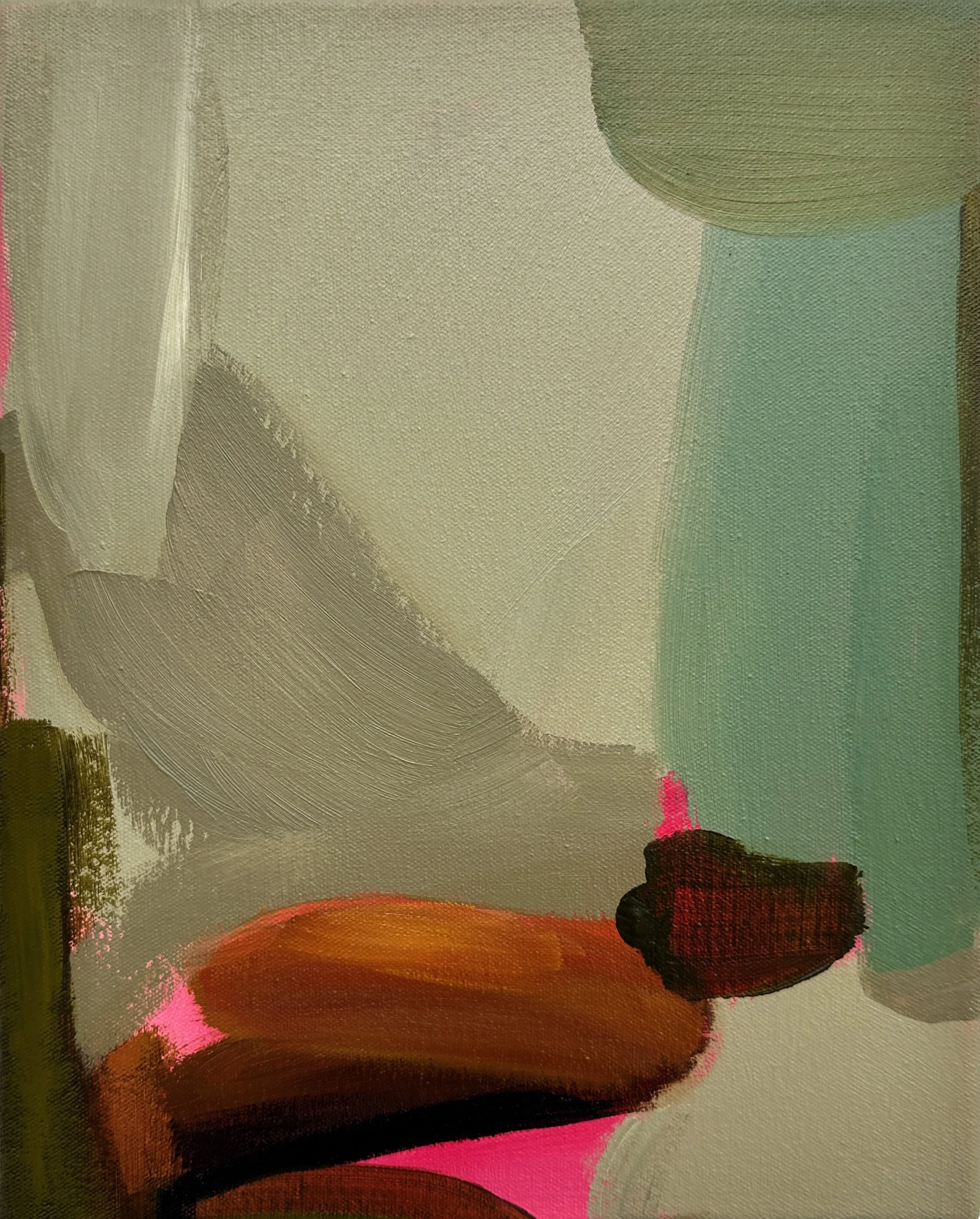 Forecast 2025 Mixed media on canvas 40cm x 30cm  Presented in a walnut tray frame