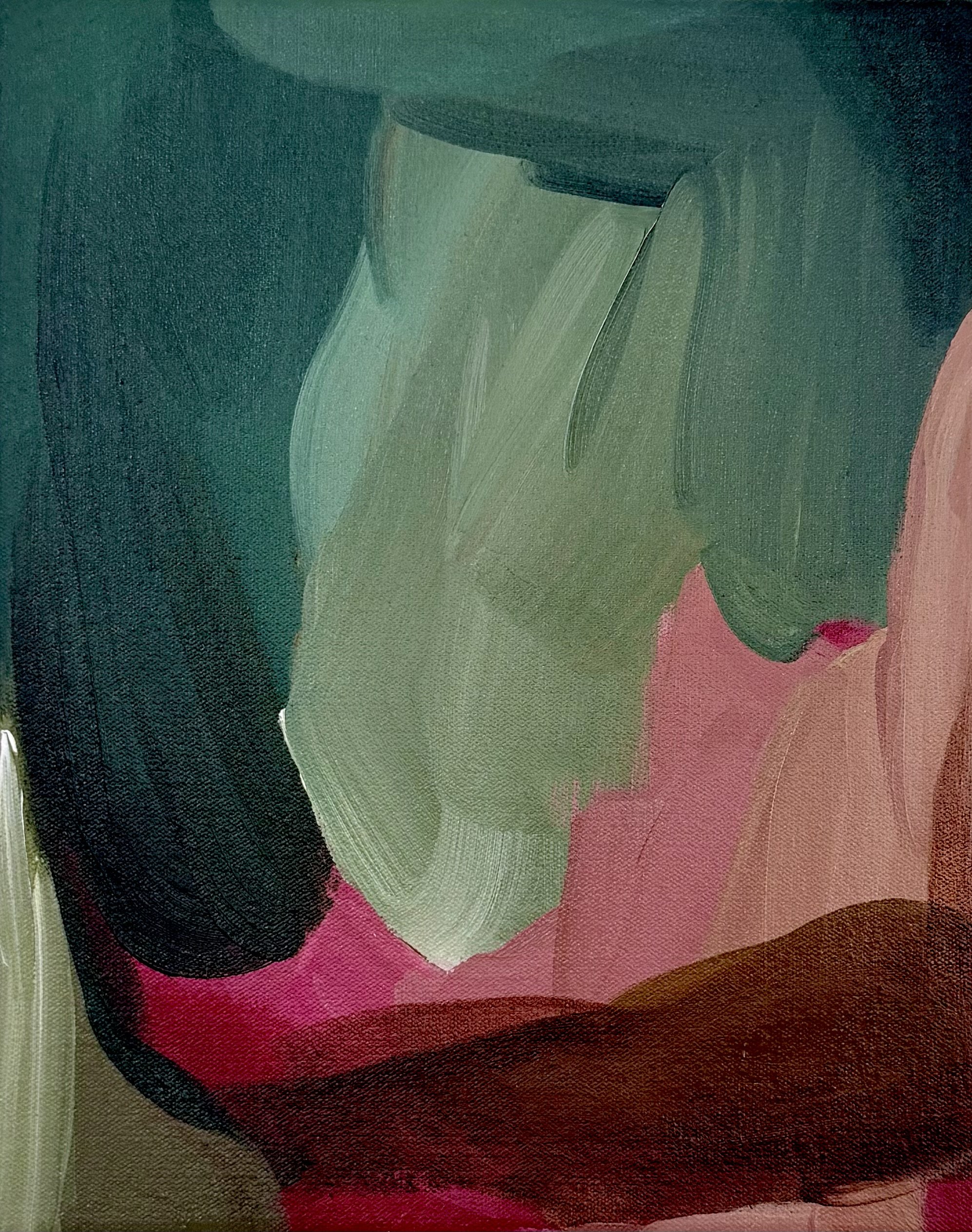 bright pink deep blue abstract  Carrie Jean Goldsmith