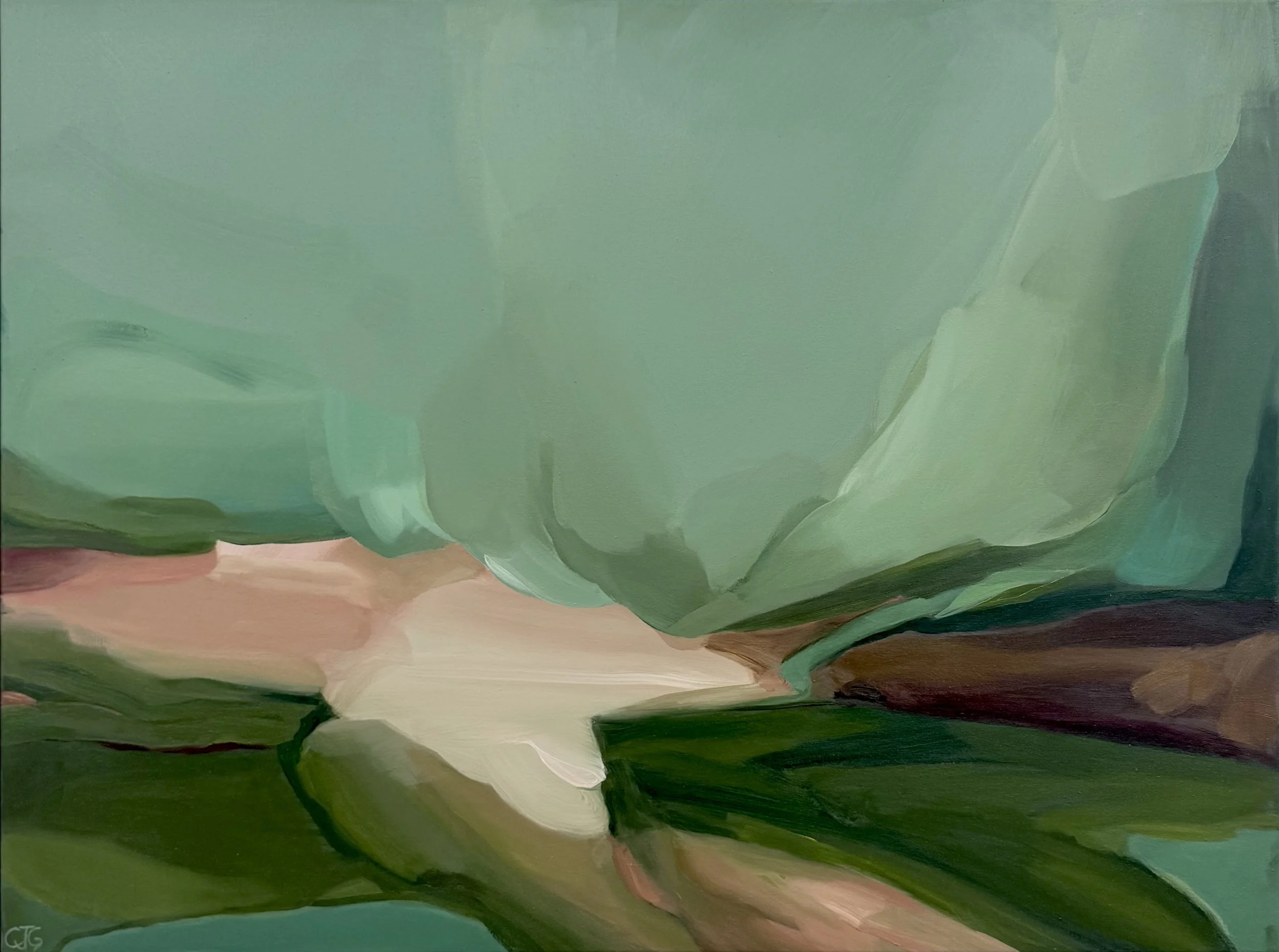 Ground Break mixed media on canvas Carrie Jean Goldsmith