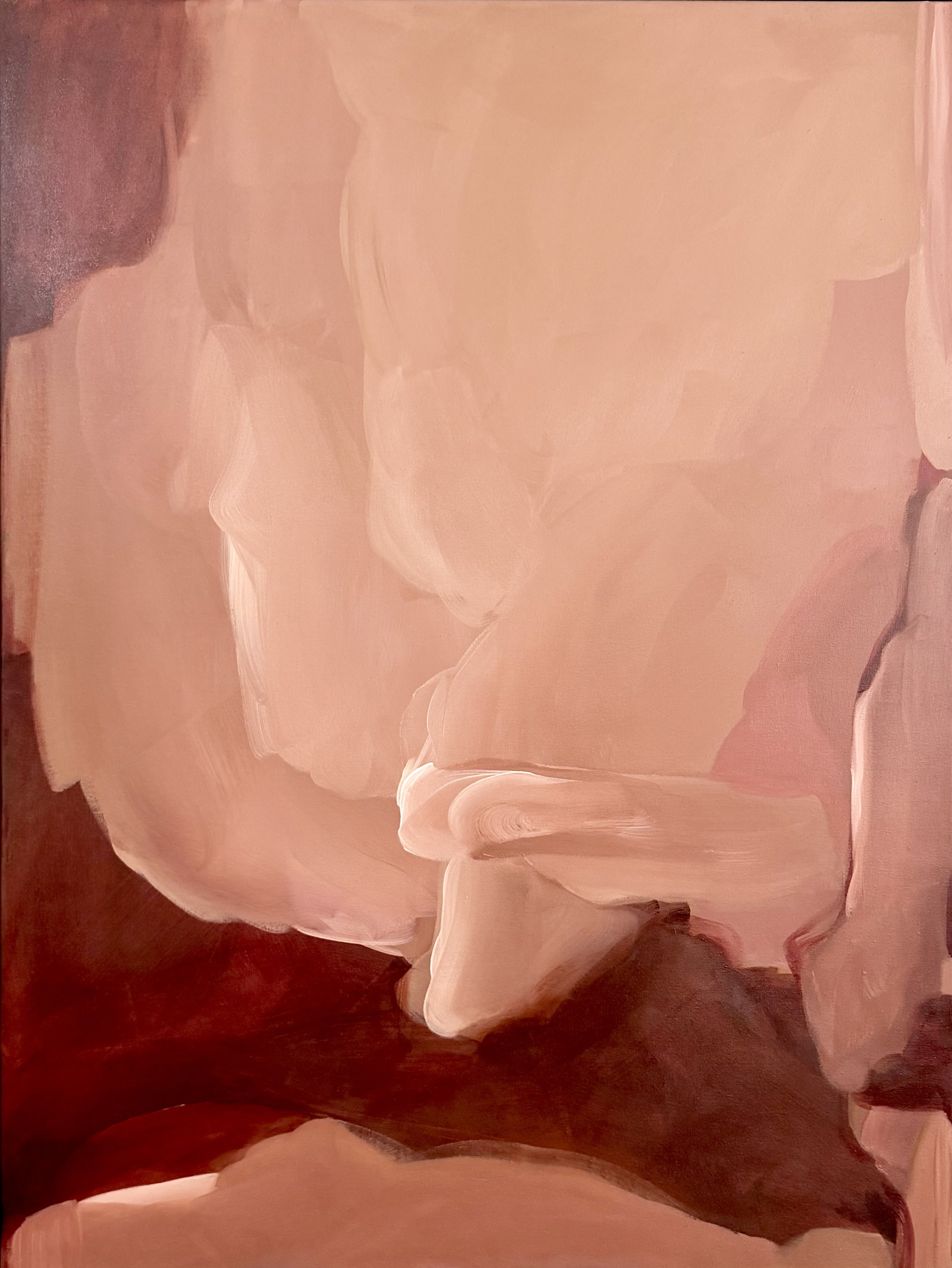 Set Over Red mixed media on canvas Carrie Jean Goldsmith