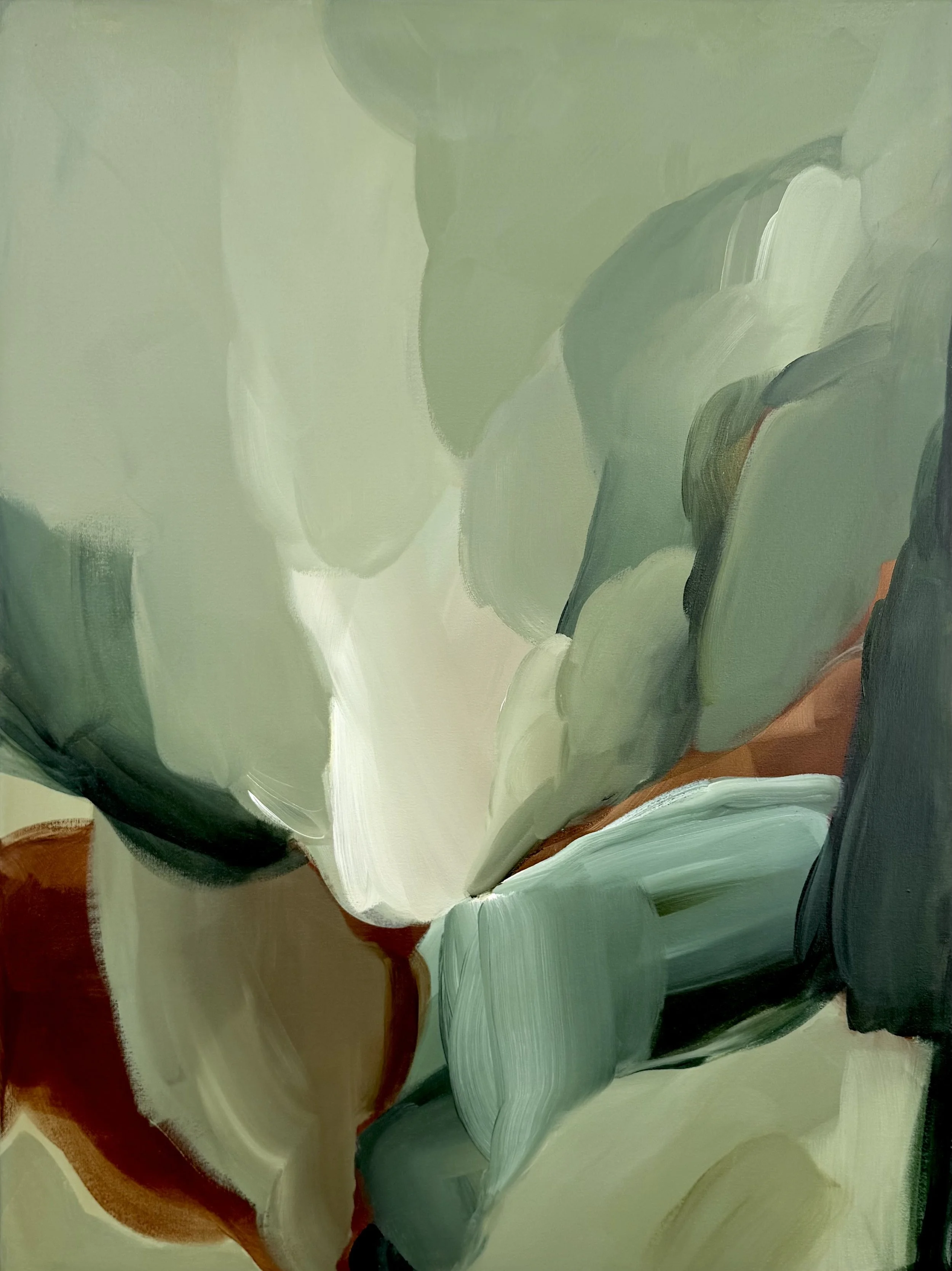 Couloir mixed media on canvas