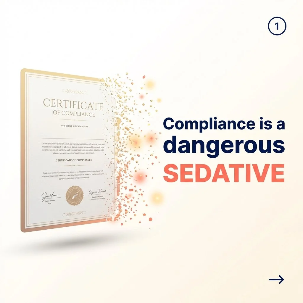 Escape reactive compliance. Build true operational continuity.

I stopped using the word "compliance" the moment I realised it was acting as a dangerous sedative.

I was in a high-level briefing. The team discussed regulations as if they we
