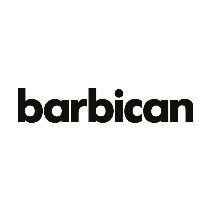 The word 'barbican' in bold, black letters on a white background.