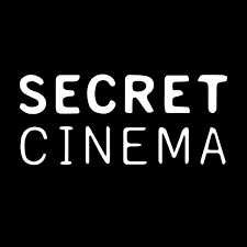 Secret Cinema logo in white text on a black background