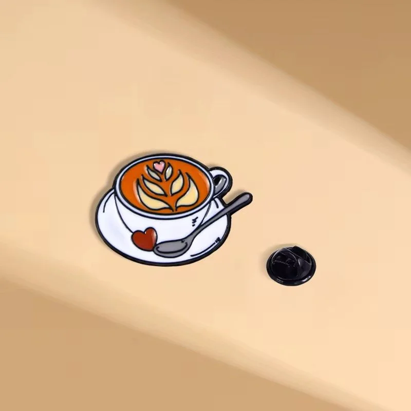 Iced Coffee Enamel Pins
