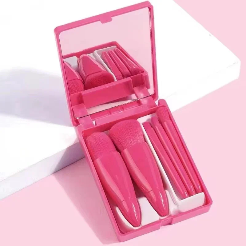 5 pcs Travel Makeup Brush Kit