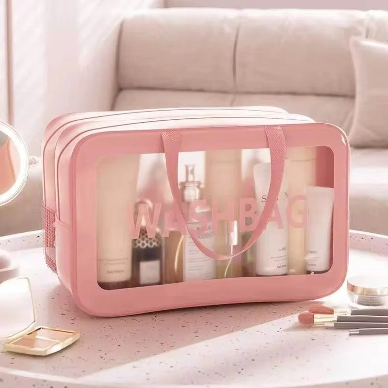 Pink Travel Makeup Bag