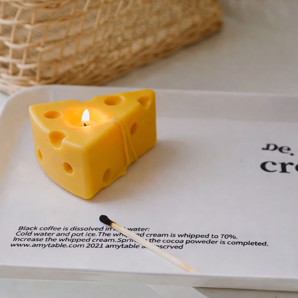 Slice of Cheese Candle