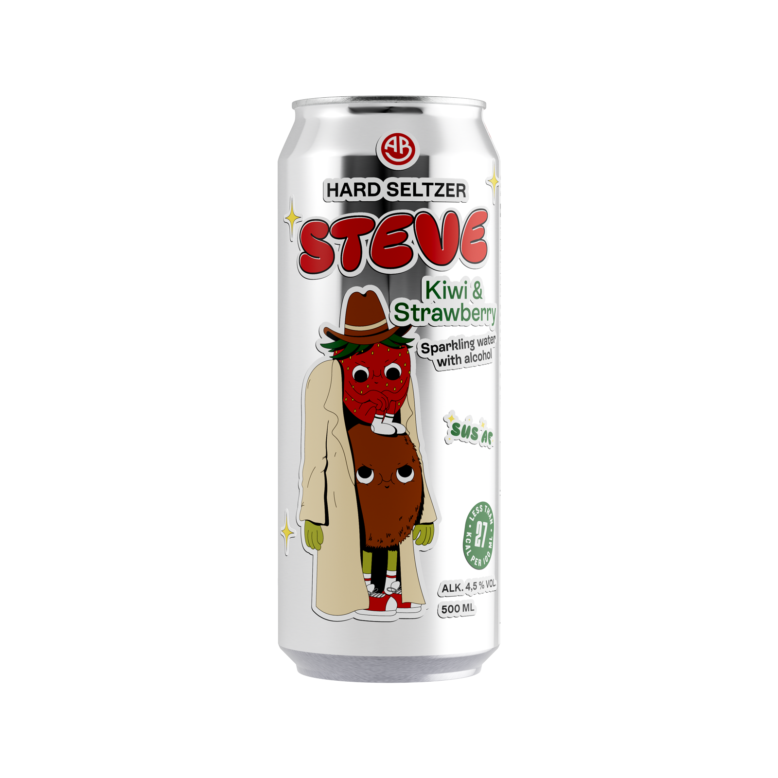 STEVE Hard Seltzer Kiwi Strawberry