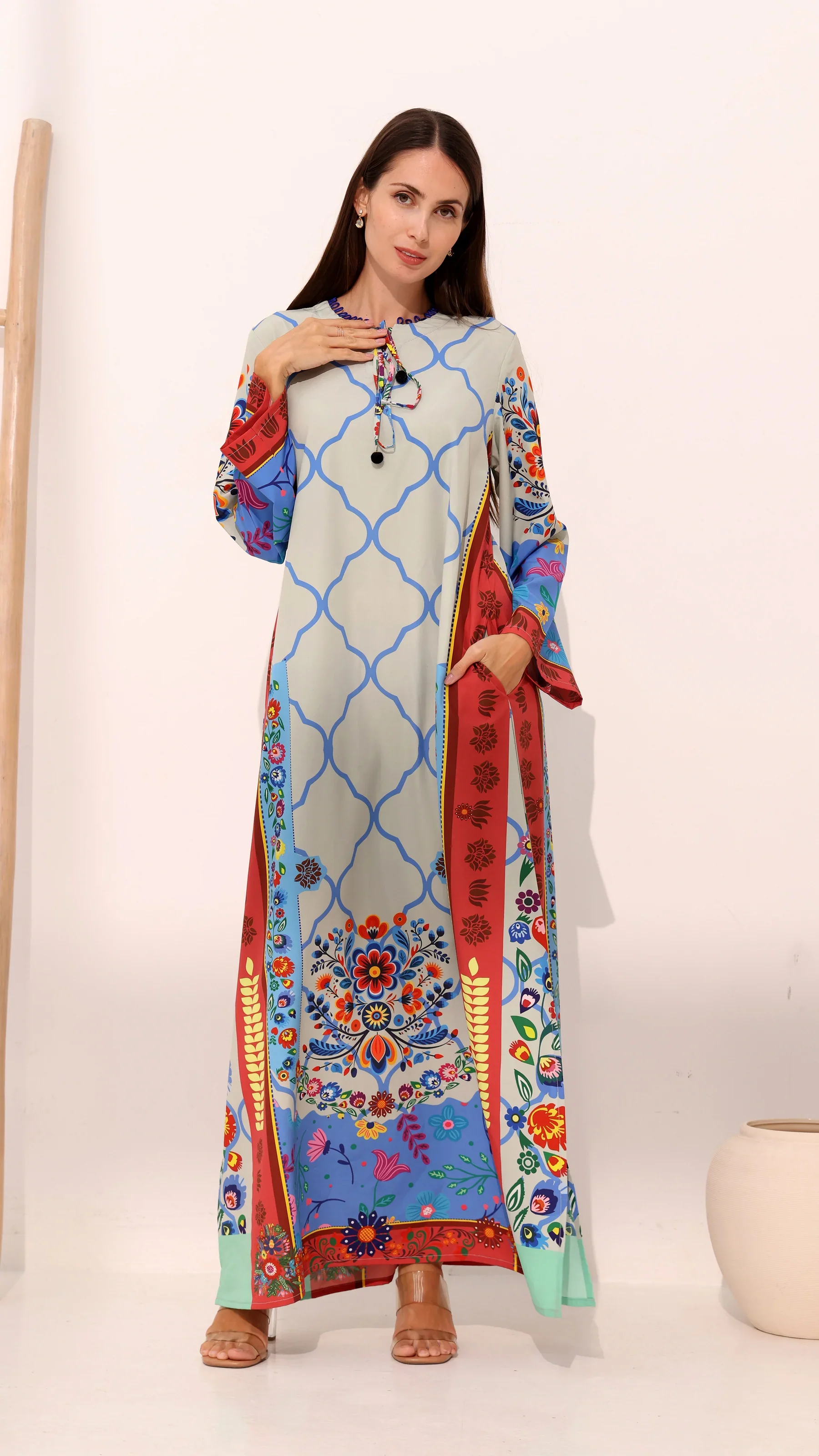 Vibrant Bloom Kaftan