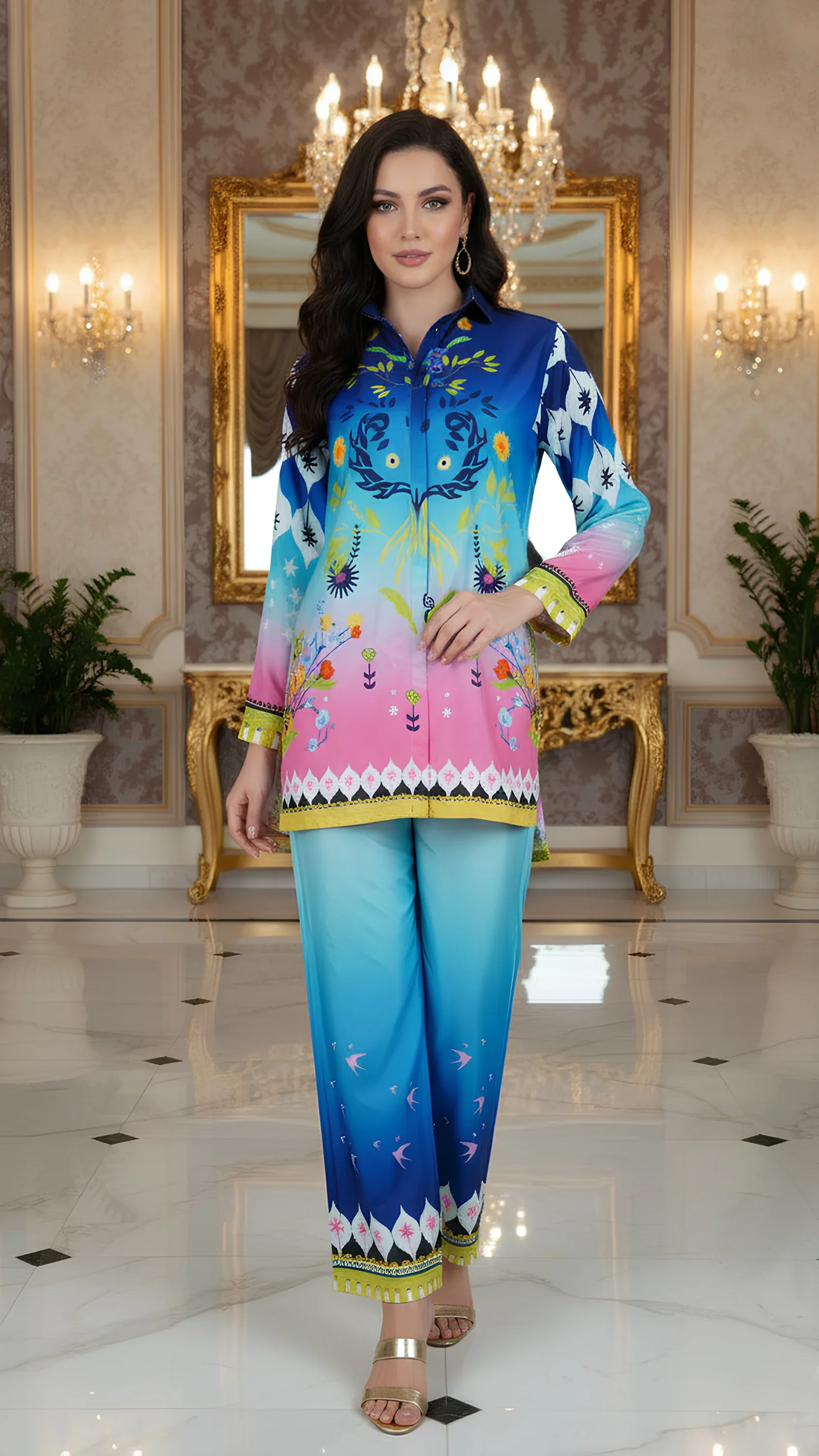 Azure Garden Co-ord Set