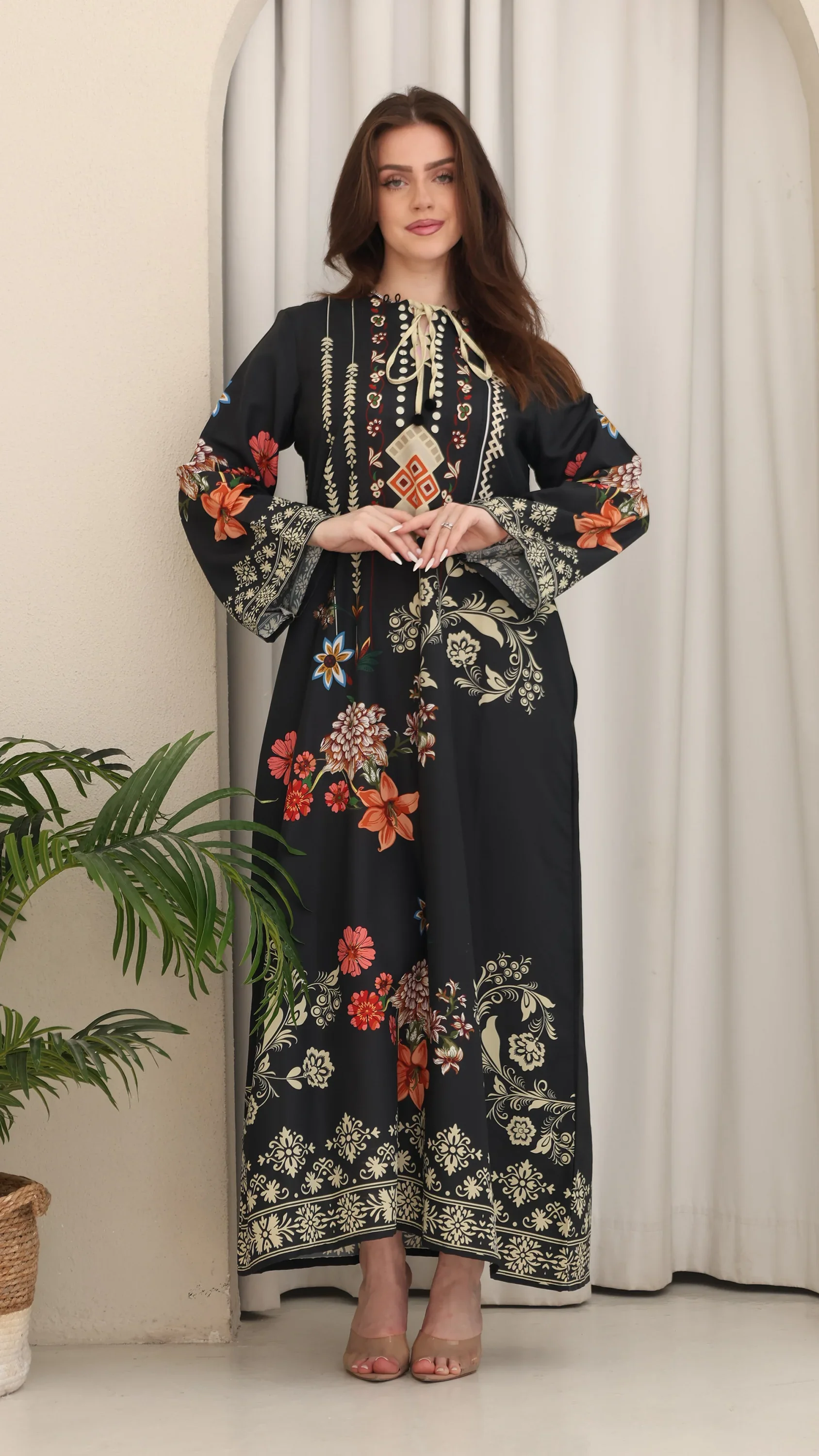 Midnight Garden Floral Kaftan