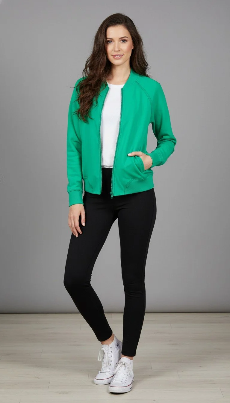 Lululemon - Trendy Green Zip-Up Training Jacket