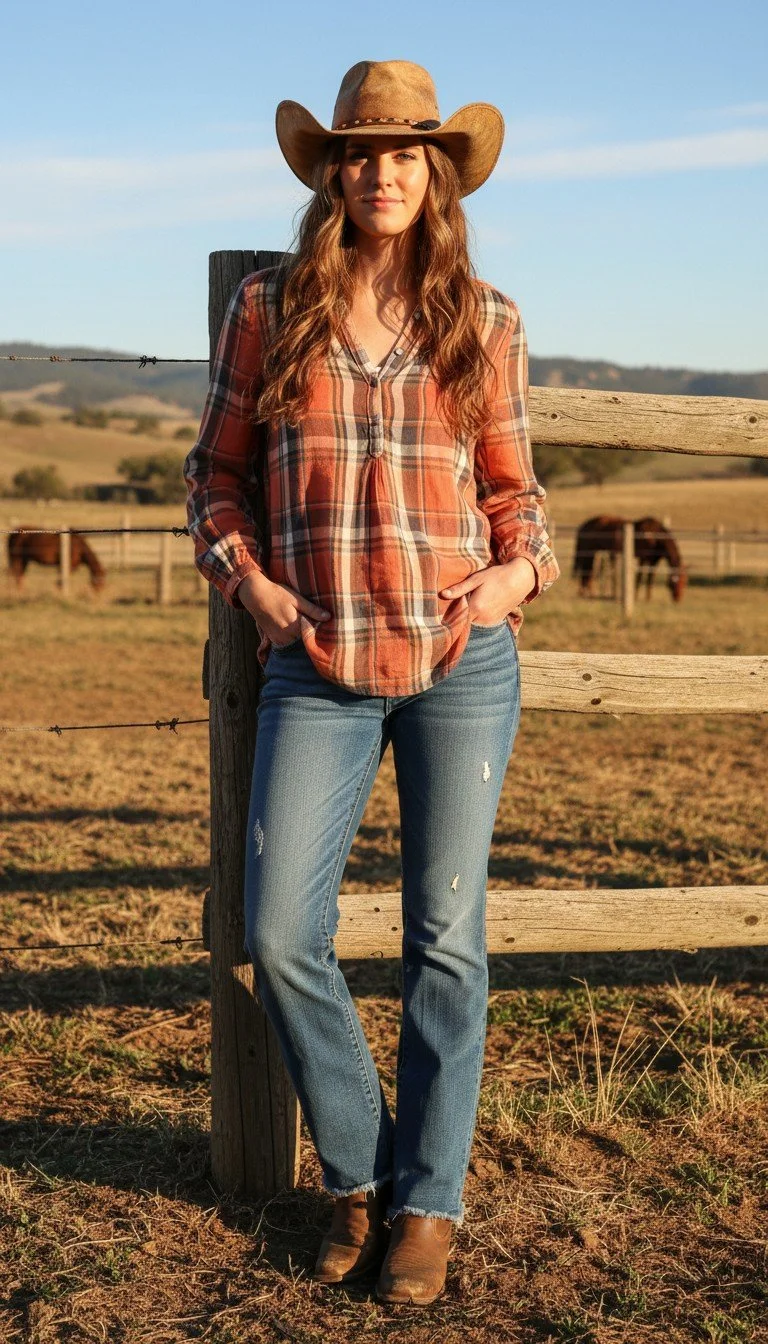 Lucky Brand - Classic Plaid Western Shirt