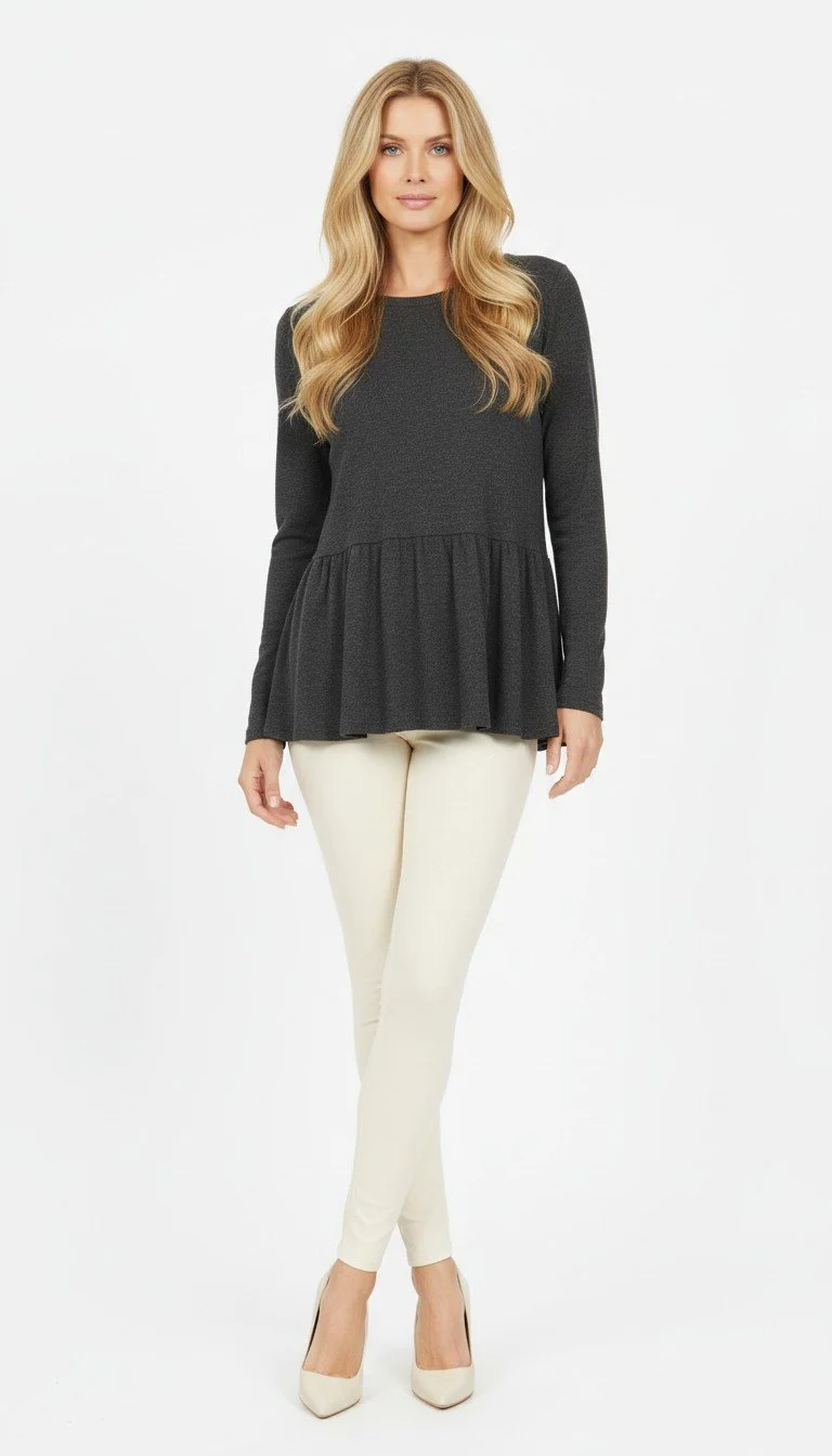 Michael Lauren - Sweater Dress - Pleated bottom