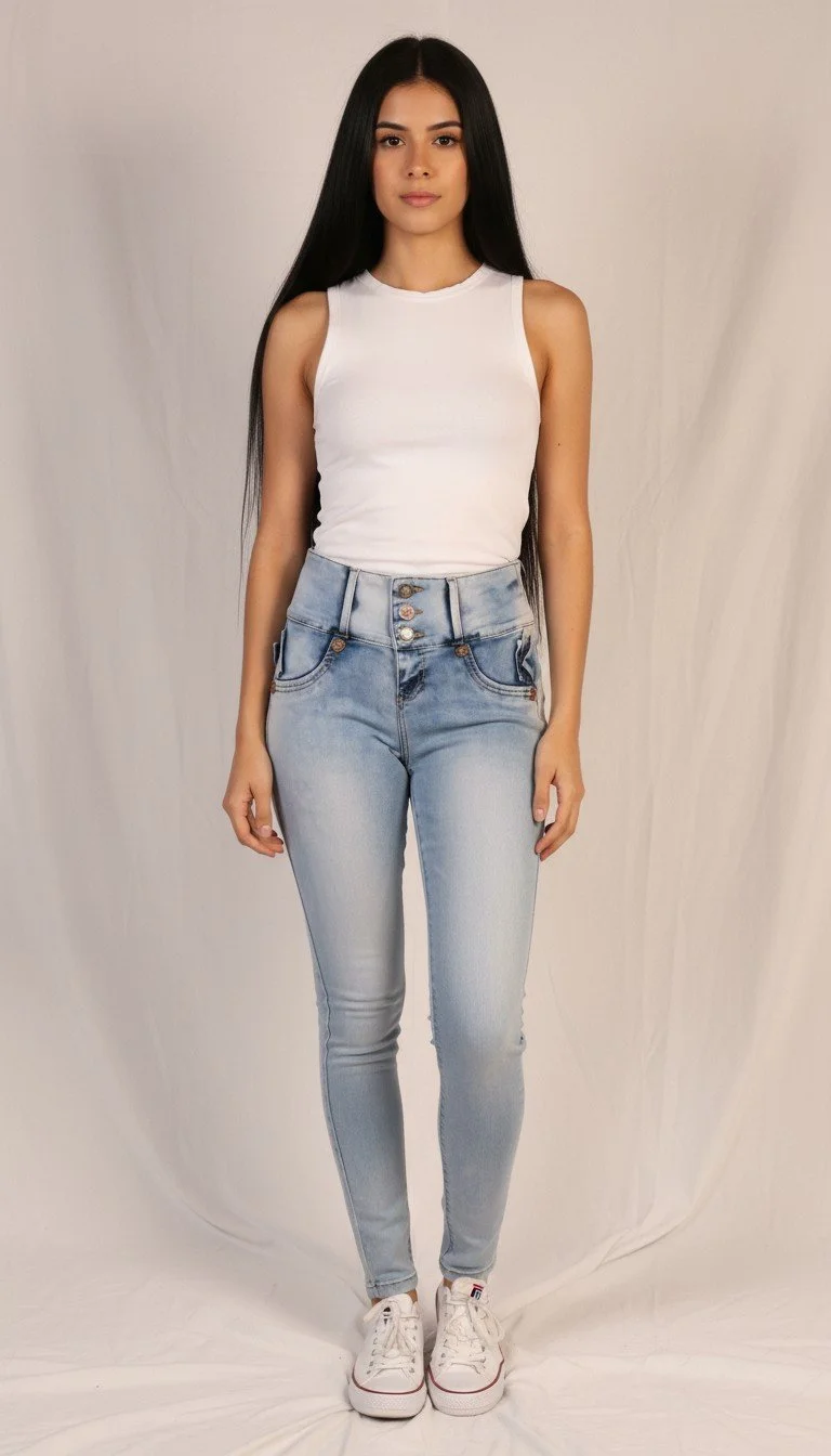 Lateen - High-Waisted Skinny Jeans (US size 4-6)