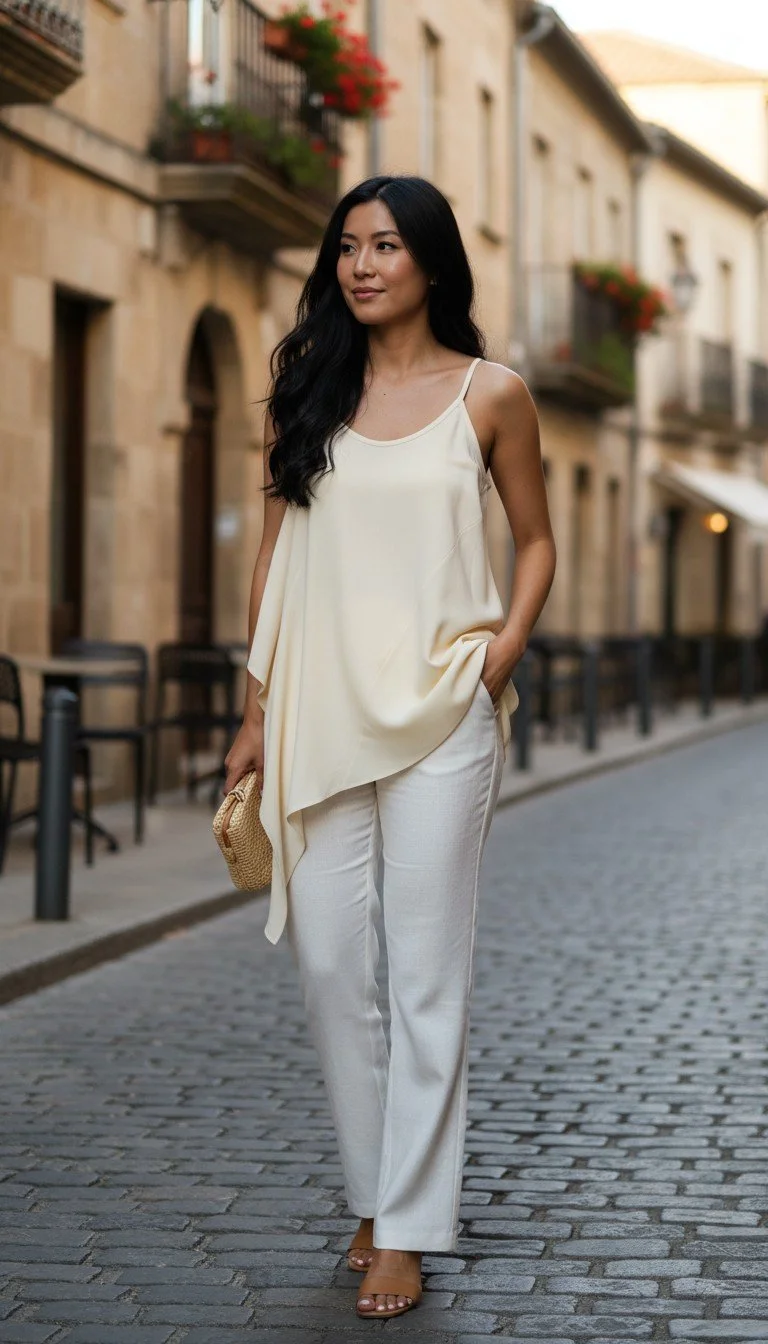 Helmut Lang - Draped Asymmetrical Camisole Size M