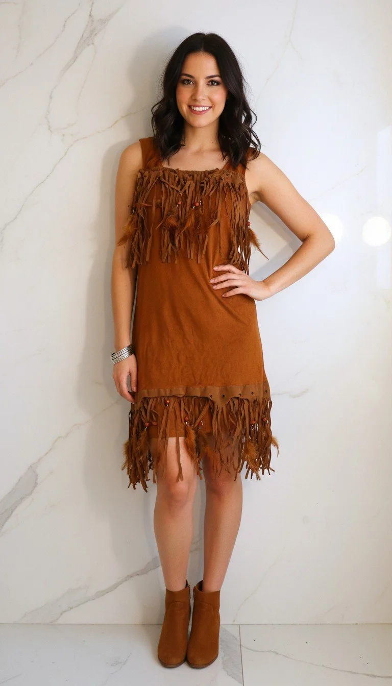 Be Wicked - Boho Fringe Festive Dress Size S