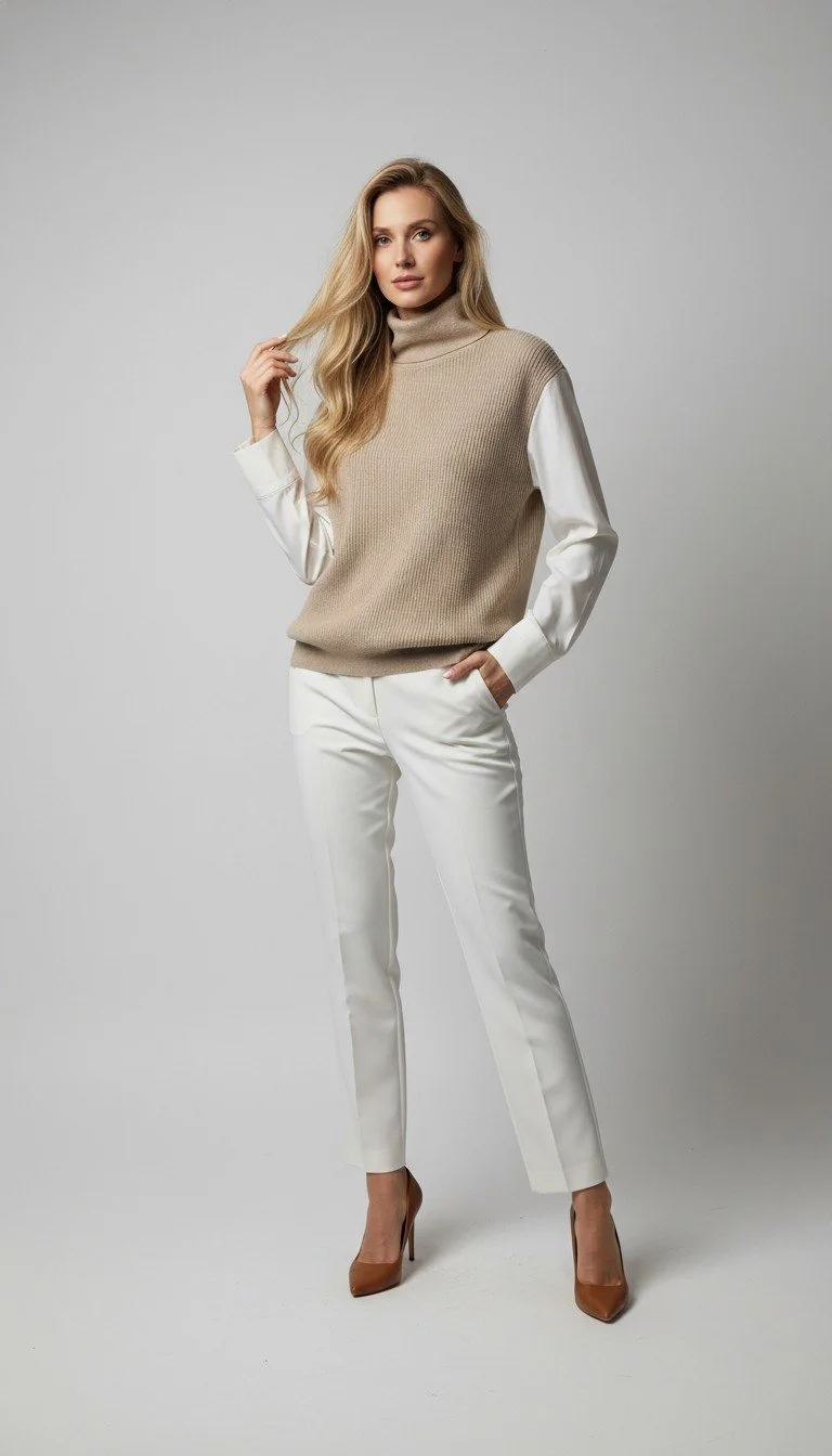 Bruno Cucinelli - Elegant Cashmere Knit Layered Top