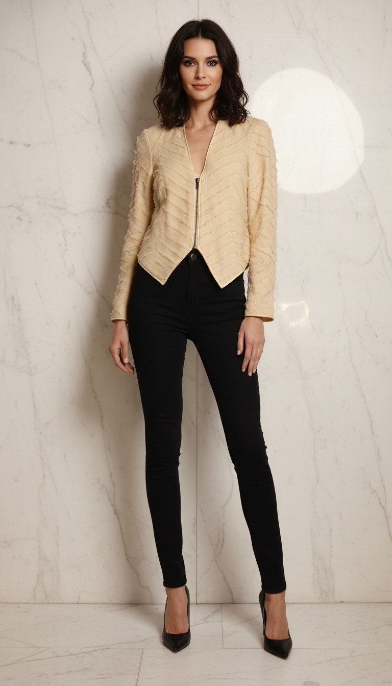 Haute Hippie - Elegant Textured Jacket Size 0
