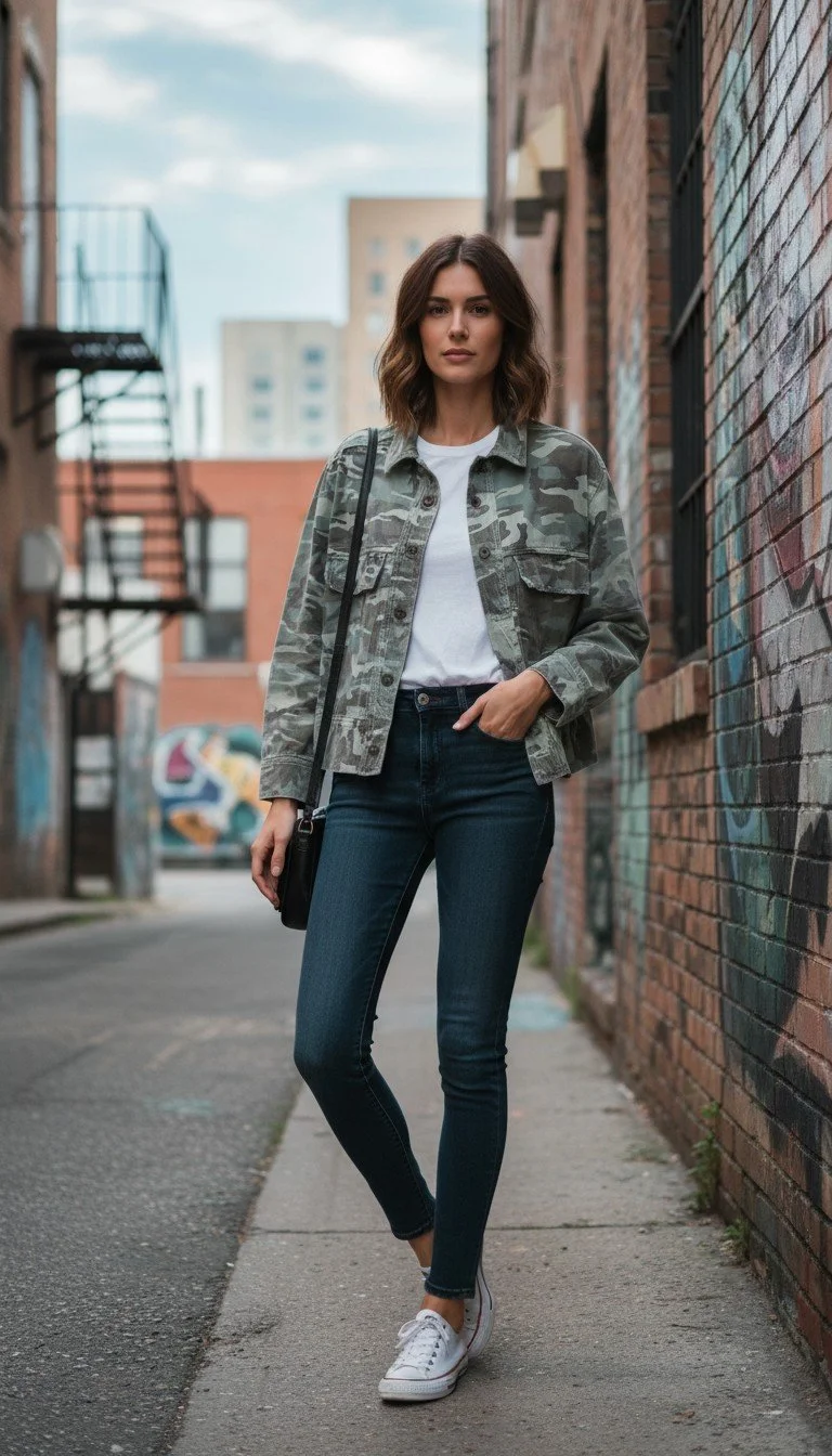 Amo - Urban Camouflage Cargo Jacket Size M