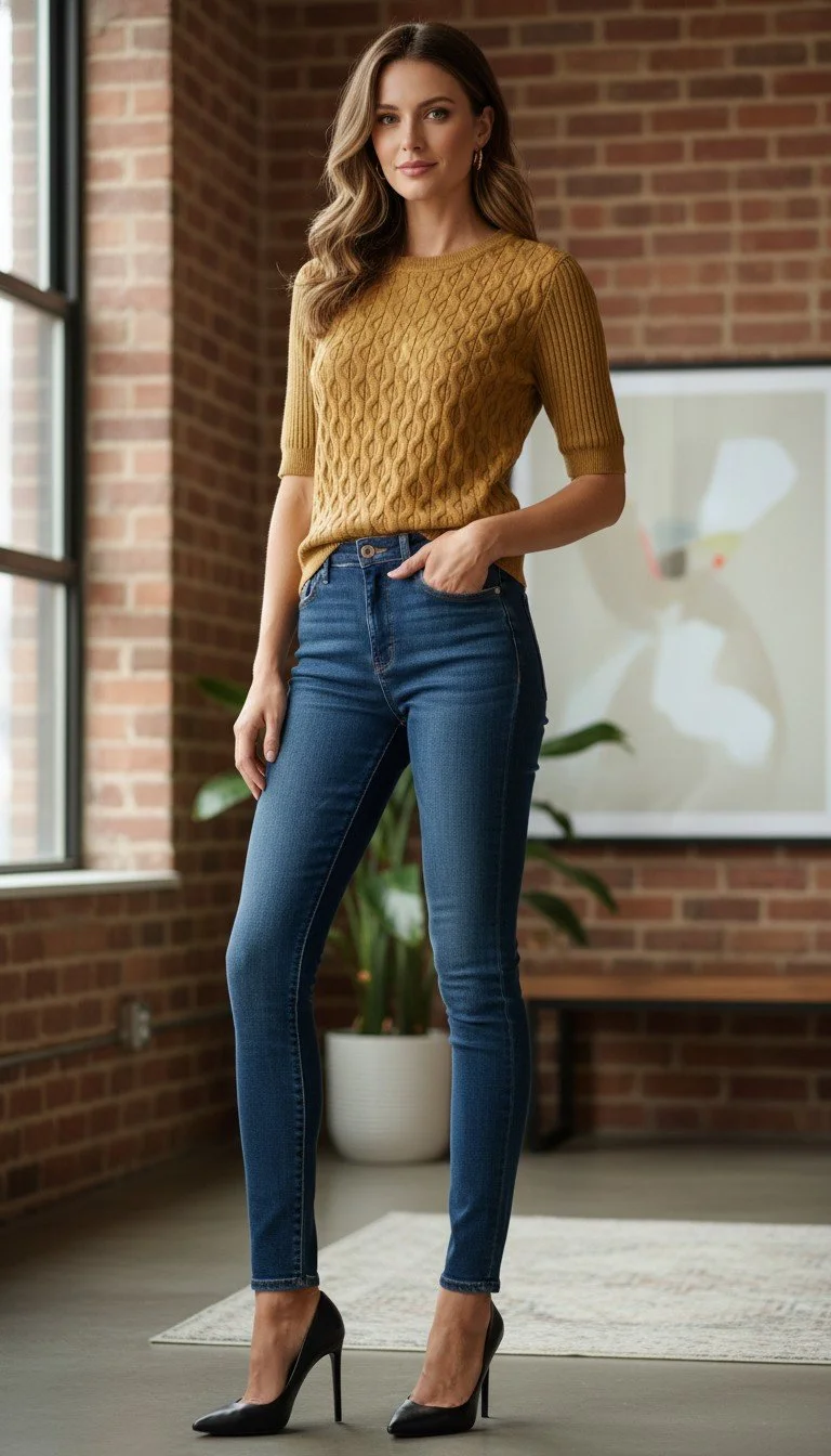 BOBÔ Bourgeoisbohême - Cable Knit Short Sleeve Sweater Size PP