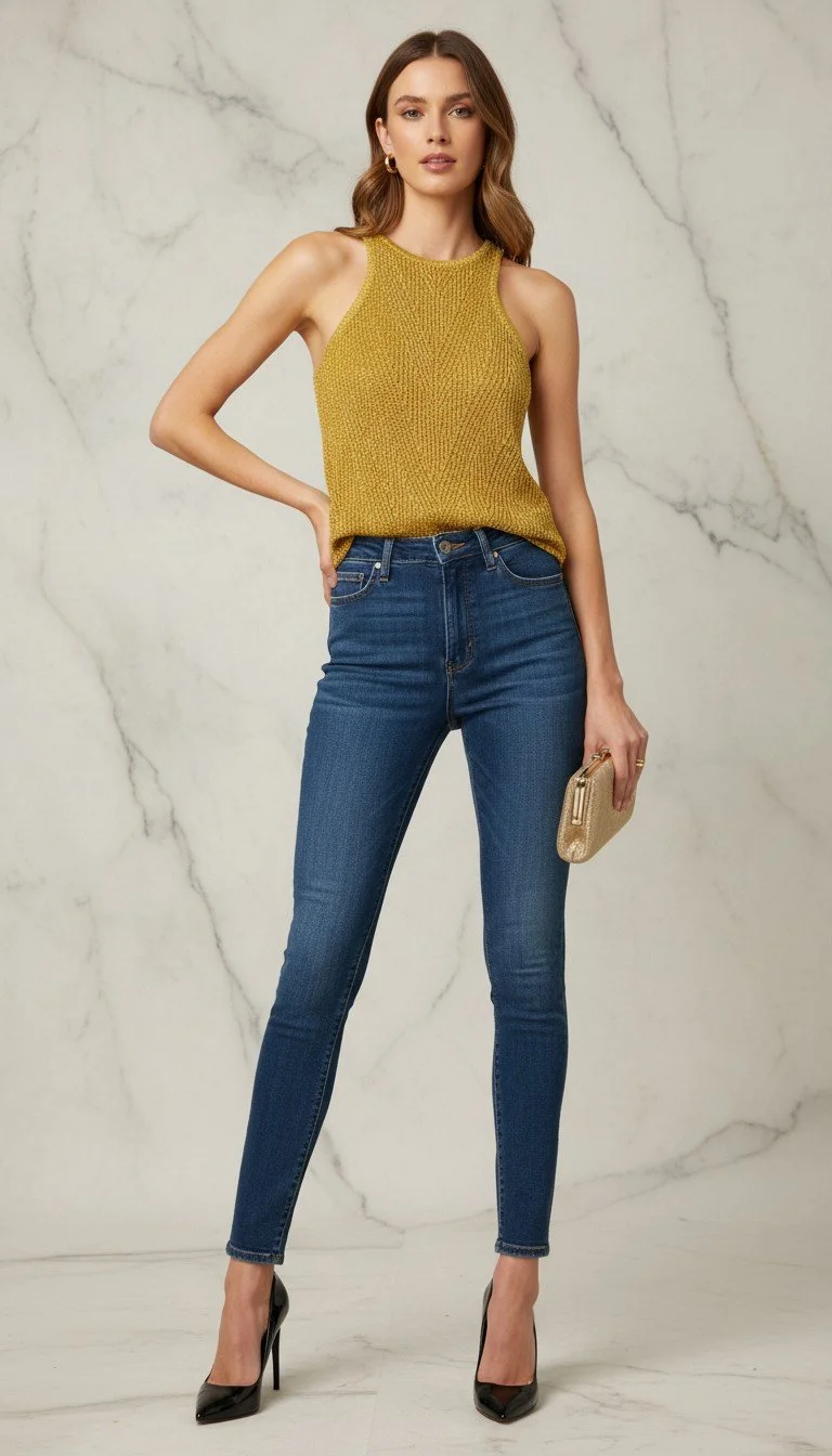 Mais Um - Knit Sleeveless Top Size S
