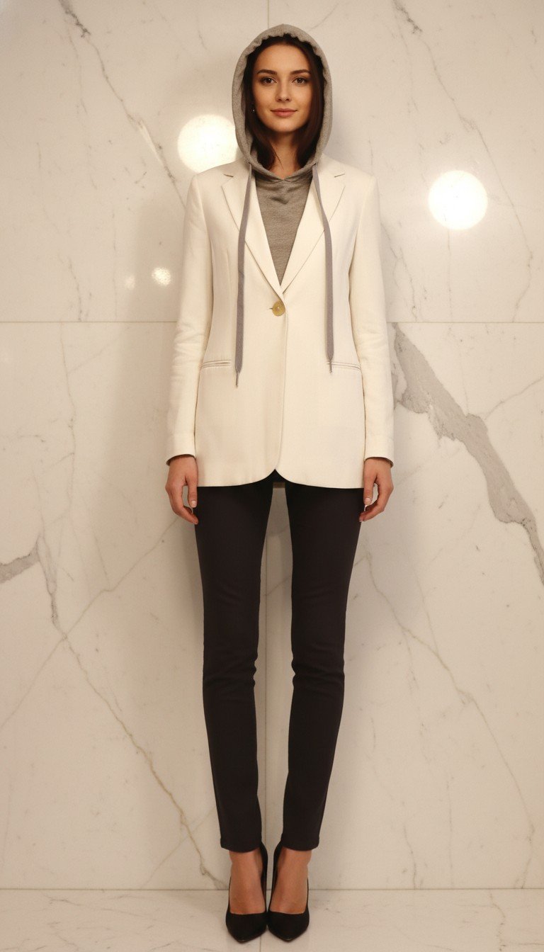 Pinko - Chic Blazer-Hoodie Combo Size S