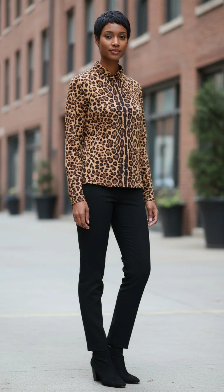 Valentino - Bold Leopard Print Blouse Size S