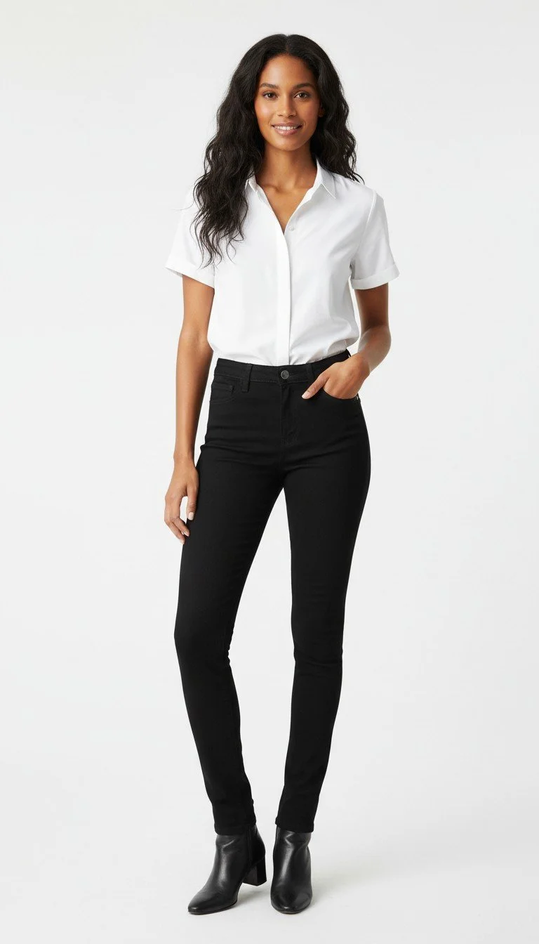 L'Agence - Classic Black Slim Fit Pants Size 29