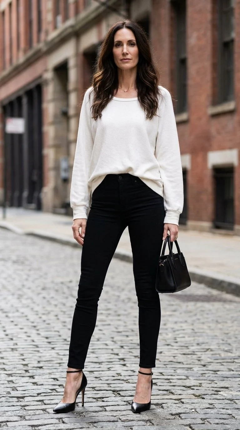C.Z. Falconer - Classic Ivory Pullover Size S